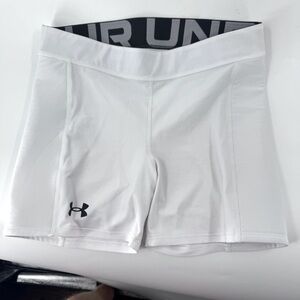 Under Armour White Compression Athletic Shorts